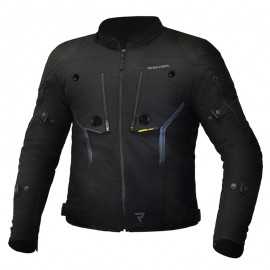 REBELHORN Borg tekstylna kurtka motocyklowa czarna