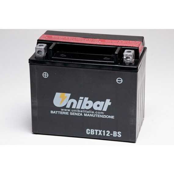 UNIBAT CBTX12-BS Akumulator motocyklowy bezobsługowy 12V 10Ah lewy+
