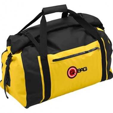 Q-Bag Roll Top Bag Yellow Torba przeciwdeszczowa podróżna na tył motocykla 65 litrów piaskowa