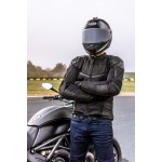 RUKKA R-EX Tekstylne Spodnie Motocyklowe Czarna Fluo