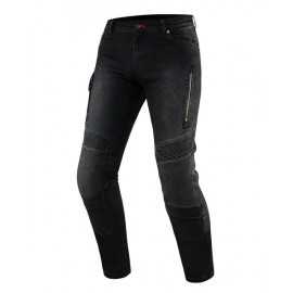 REBELHORN VANDAL DENIM jeansowe spodnie motocyklowe czarne