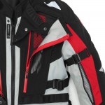 SPIDI tekstylna kurtka motocyklowa Allroad H2Out szaro/czerwona pacha