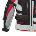 SPIDI tekstylna kurtka motocyklowa Allroad H2Out szaro/czerwona otwarty rękaw