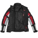 SPIDI tekstylna kurtka motocyklowa Allroad H2Out szaro/czerwona podpinka