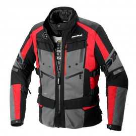 SPIDI 4 Season Evo H2Out tekstylna kurtka motocyklowa czarno czerwona