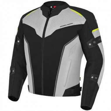 REBELHORN HIFLOW IV tekstylna kurtka motocyklowa czarno/szaro/żółta
