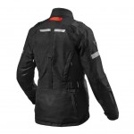 Rev'it damska tekstylna kurtka motocyklowa Sand 4 H2O Ladies czarna tył