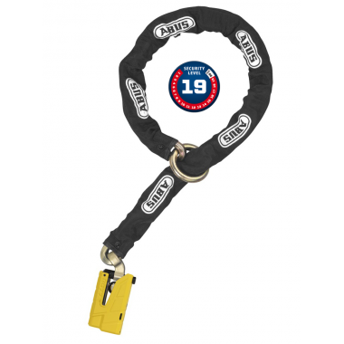 ABUS GRANIT Detecto X Plus 8077 łańcuch z zamkiem yellow 12KS Black Loop