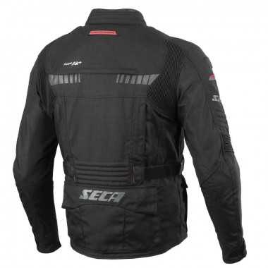 SECA X-Tour tekstylna kurtka motocyklowa czarna