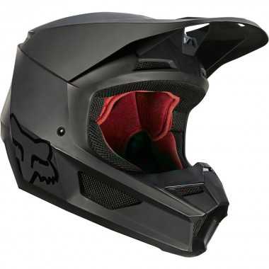 FOX V-1 V1 MATT BLACK kask motocyklowy offroad czarny matowy