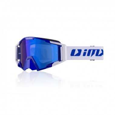 IMX Racing Sand Gogle niebiesko/białe z Szybą Blue Iridium + Clear (2 szyby w zestawie)