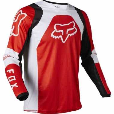 Fox 180 LUX JERSEY bluza motocyklowa do motocrossu fluo czerwony