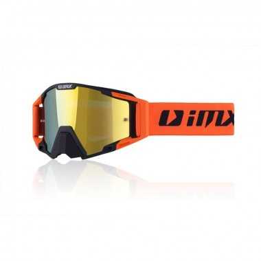 IMX Racing Sand Black/Orange Matt z Szybą Orange Iridium + Clear (2 szyby w zestawie)