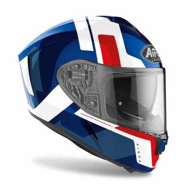 Airoh Spark Shogun integralny kask motocyklowy niebiesko czerwony