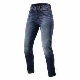 REV'IT Jeans Marley Ladies SK damskie jeansowe spodnie motocyklowe niebieskie