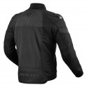 REV'IT Jacket Action H2O tekstylna kurtka motocyklowa czarna FJT319/1010 wodoodporna