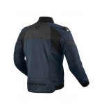 REV'IT Jacket Action H2O tekstylna kurtka motocyklowa czarno granatowa do jazdy miejskiej wodoodporna