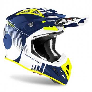 AVA_N18 Kask Motocyklowy Airoh Aviator Ace Nemesi Blue Gloss