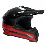 Kask iMX Racing Fmx-02 Black/Red/White Gloss bezpieczny kask enduro cross