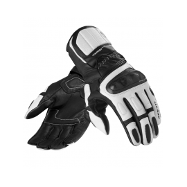 REV'IT RSR 2 Sportowe skórzane rękawice motocyklowe czarno białe