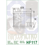 motocyklowy filtr oleju HF117