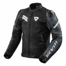 REV'IT Apex Air H2O tekstylna kurtka motocyklowa czarno biała
