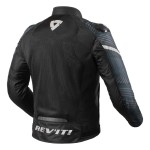 REV'IT Jacket Apex Air H2O tekstylna kurtka motocyklowa czarno biała