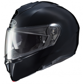HJC i90 Metal Black szczękowy kask motocyklowy czarny połysk