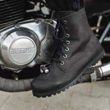 REBELHORN Nomad skórzane buty motocyklowe czarne