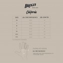 BROGER California rękawice skórzane brązowe tabela rozmiarów