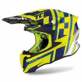 Airoh Twist 2.0 TC21 YELLOW GLOSS kask motocyklowy żółto niebieski rozmiar XL