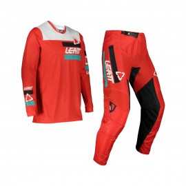 LEATT Moto Ride Kit 3.5 Koszulka i spodnie czarno czerwony