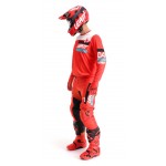 LEATT Moto Ride Kit 3.5 Koszulka i spodnie czarno czerwony