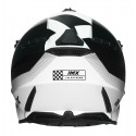 IMX Racing Fmx-02 kask offroad czarno biały Gloss