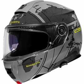 Schuberth C5 Globe Grey szczękowy kask motocyklowy szaro czarny