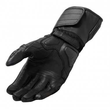 REV'IT RSR 4 Sportowe skórzane rękawice motocyklowe czarno szare