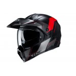 HJC C80 ROX systemowy kask motocyklowy czarno czerwony On&Off Road
