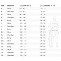 tabela rozmiarów spodni motocyklowych revit offtrack