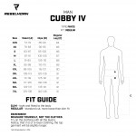 REBELHORN Cubby IV spodnie tekstylne czarne tabela rozmiarów