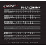 Kurtka Tekstylna RST Pro Series Adventure-X CE tabela rozmiarów