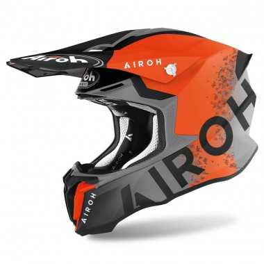 Airoh Twist 2.0 Bit BI32 offroadowy kask motocyklowy pomarańczowy mat quad enduro