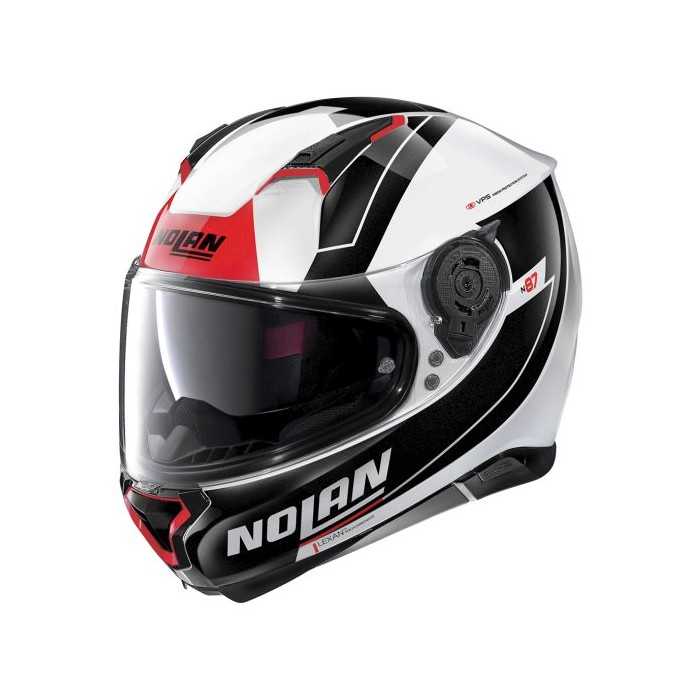 KASK INTEGRALNY NOLAN N87 SKILLED N-COM 98 KOLOR BIAŁY