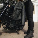 REBELHORN ASH Lady jeansowe spodnie motocyklowe czarne