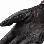 REBELHORN IMPALA skórzane krótkie rękawice motocyklowe brązowe