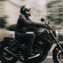 Rebelhorn Vandal Skórzane Buty Motocyklowe Perforowane Czarne z Czarną Podeszwą