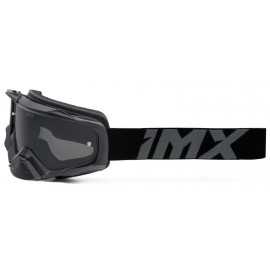IMX Racing Dust Gogle czarne matowe z Szybą dymioną + Clear (2 szyby w zestawie)