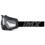 IMX Racing Dust Gogle czarne matowe z Szybą dymioną + Clear (2 szyby w zestawie)