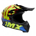 Kask Imx Racing Fmx-02 Black/Fluo Yellow/Blue/Fluo Red Gloss Graphic offroad off-road