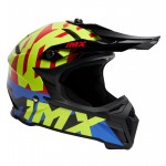Kask Imx Racing Fmx-02 Black/Fluo Yellow/Blue/Fluo Red Gloss Graphic offroad off-road