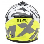 FMX-01 JUNIOR Black/White/Flo Yellow/Grey dziecięcy kask motocyklowy czarno biało żółto szare